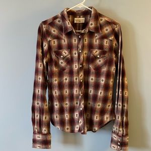 Ralph Lauren Denim & Supply Snap-Front Cotton shirt Size M